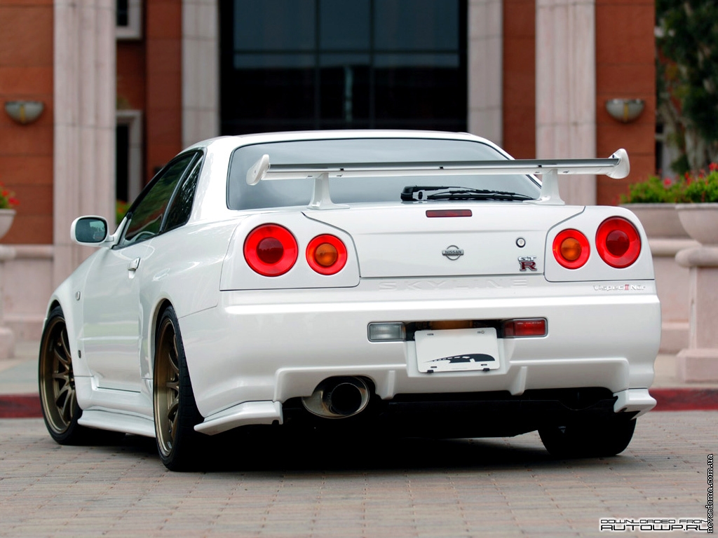 Nissan Skyline r34 Р±РµР»С‹Р№