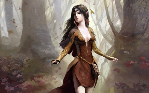 Girls in fantasy surroundings (147 wallpapers)