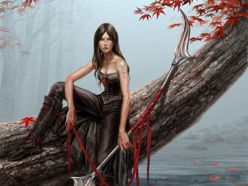 Girls in fantasy surroundings (147 wallpapers)