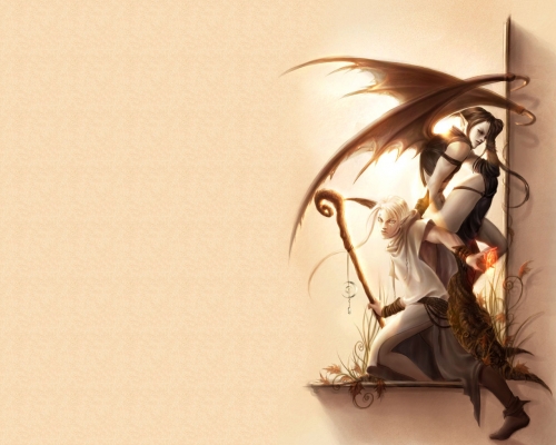 Works on the theme "Vampires, Angels, Demons", part 2 (245 wallpapers)