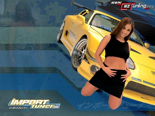 Cars and girls (80 wallpapers)