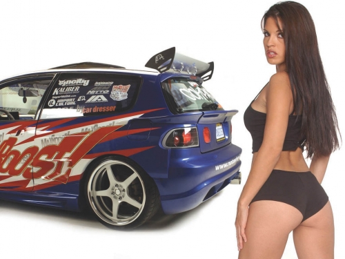 Cars and girls (80 wallpapers)