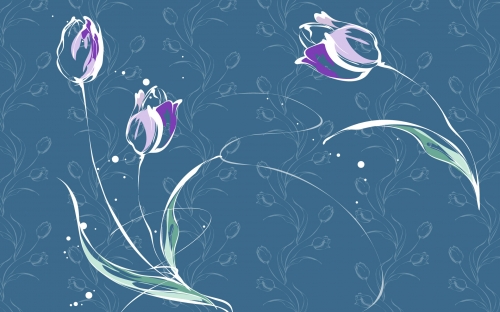 Abstract Flowers Design Wallpapers (80 wallpapers)