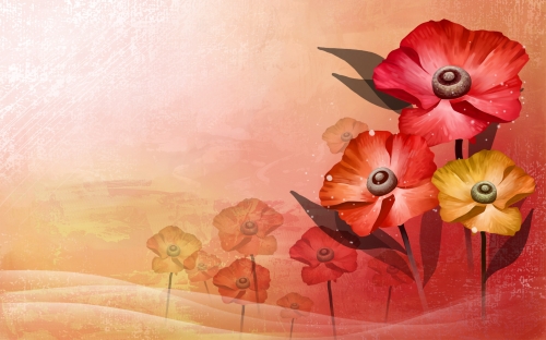 Vector Art Flowers Wallpapers  (40 wallpapers)