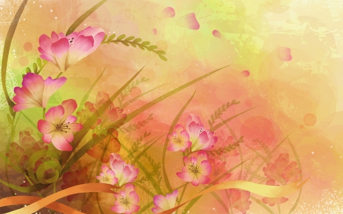 Vector Art Flowers Wallpapers  (40 wallpapers)