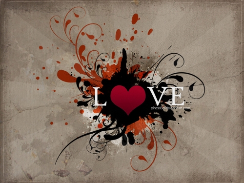 Love and heart - love theme CG design (47 wallpapers)