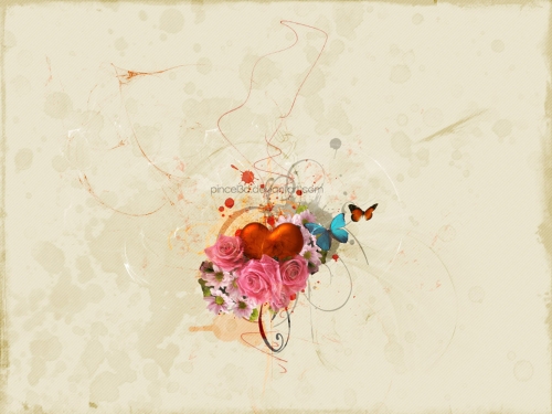 Love and heart - love theme CG design (47 wallpapers)