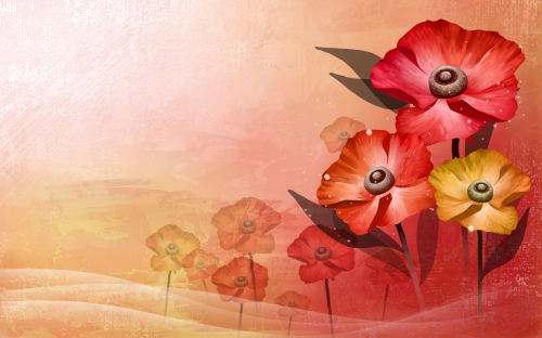 Beautiful Vector Art Flowers Wallpapers (40 wallpapers)