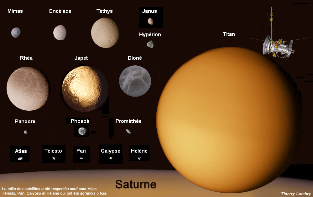 Карта титана спутника сатурна