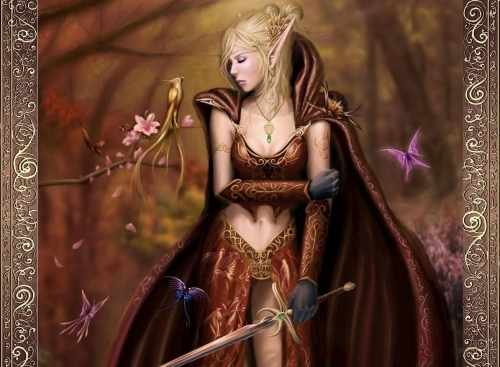 Wallpaper with colorful fantasy or not that girls world. [1024768] [fantasy, painting, girls] (1499 wallpapers)