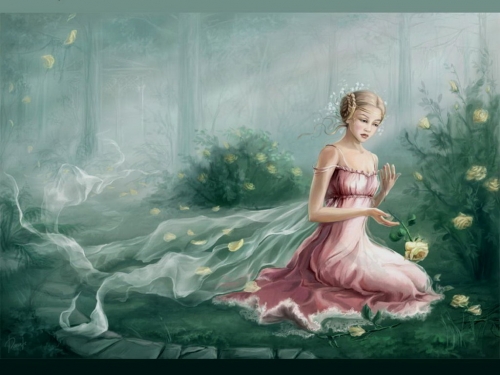 Wallpaper with colorful fantasy or not that girls world. [1024768] [fantasy, painting, girls] (1499 wallpapers)