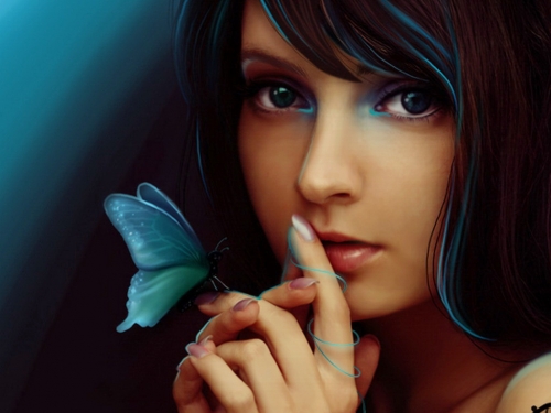 Wallpaper with colorful fantasy or not that girls world. [1024768] [fantasy, painting, girls] (1499 wallpapers)