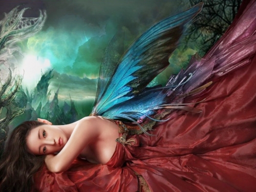 Wallpaper with colorful fantasy or not that girls world. [1024768] [fantasy, painting, girls] (1499 wallpapers)