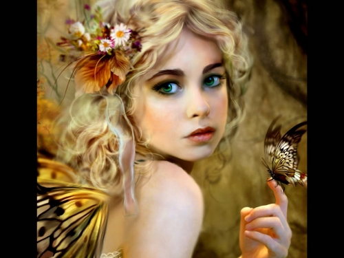 Wallpaper with colorful fantasy or not that girls world. [1024768] [fantasy, painting, girls] (1499 wallpapers)