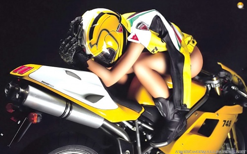 Girls and motorcycles (239 wallpapers) (erotic)