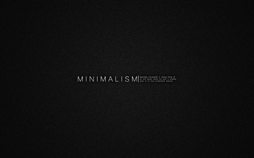 A selection of minimal wallpapers (56 wallpapers)